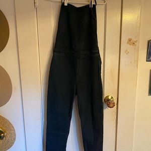 FP halter top jumpsuit dark denim stretchy
